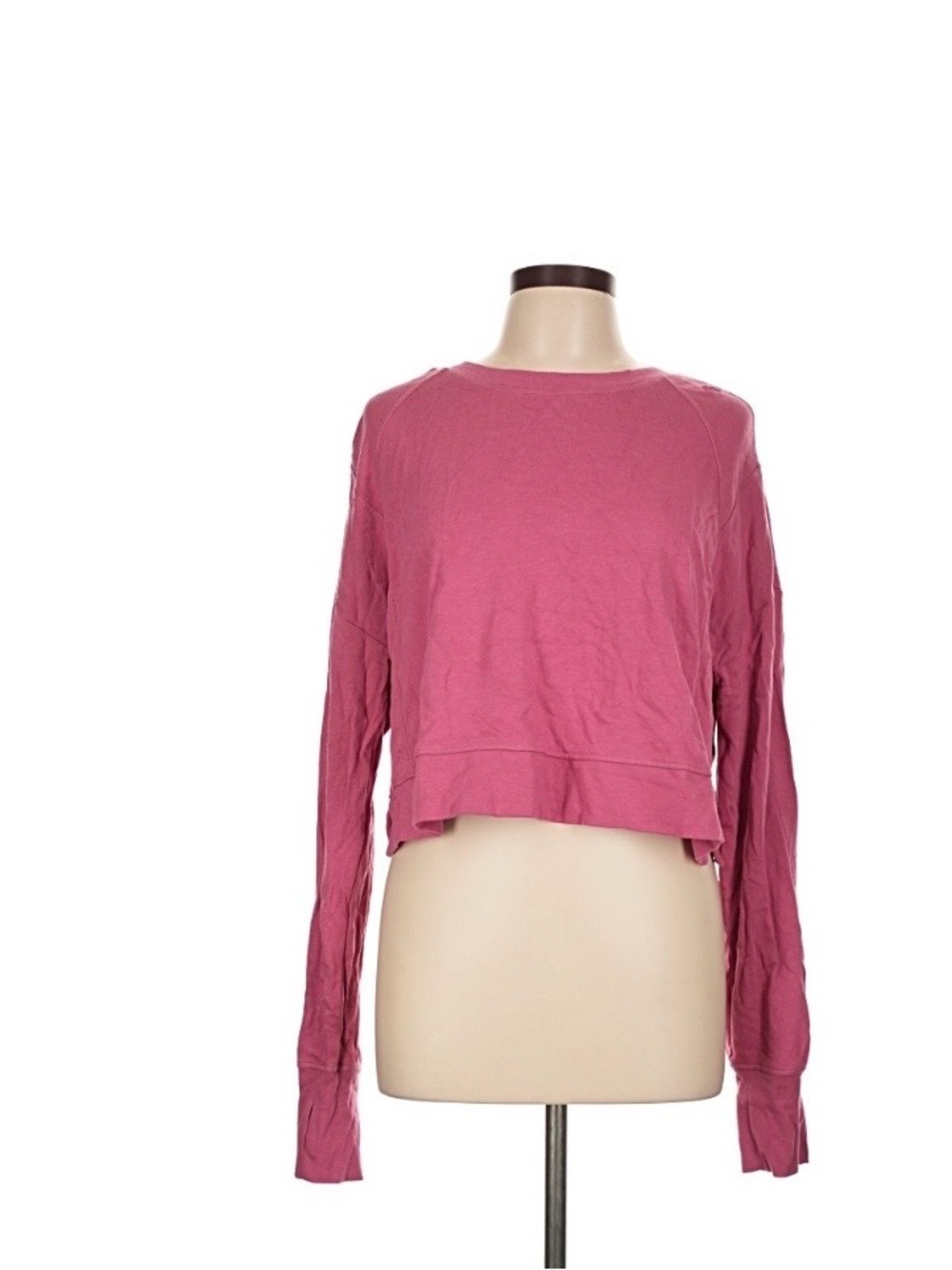 Sweaty Betty Cropped Long-Sleeve Top - Dusty Rose